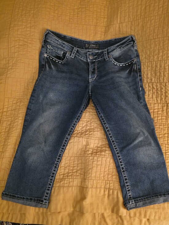Silver Jeans Denim - Silver Jeans Blue Cropped Ankle Jeans Size 32